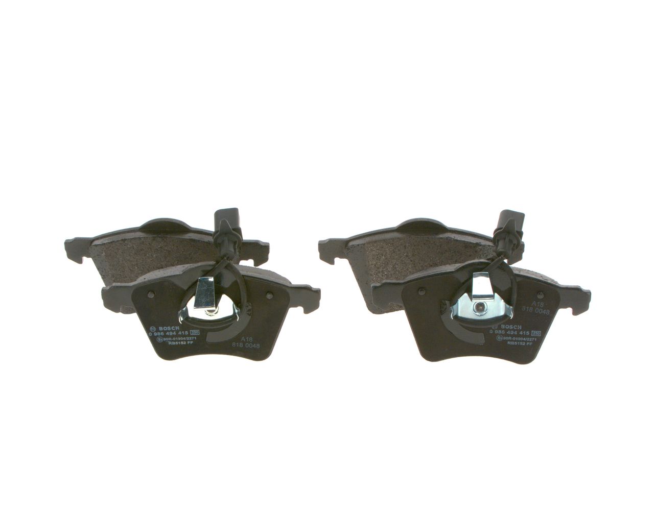 BOSCH 0 986 494 415 - Bremsbelagsatz, Scheibenbremse