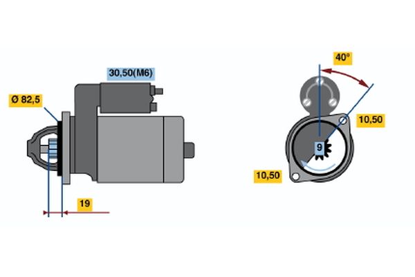 BOSCH 0 001 109 031 - Starter