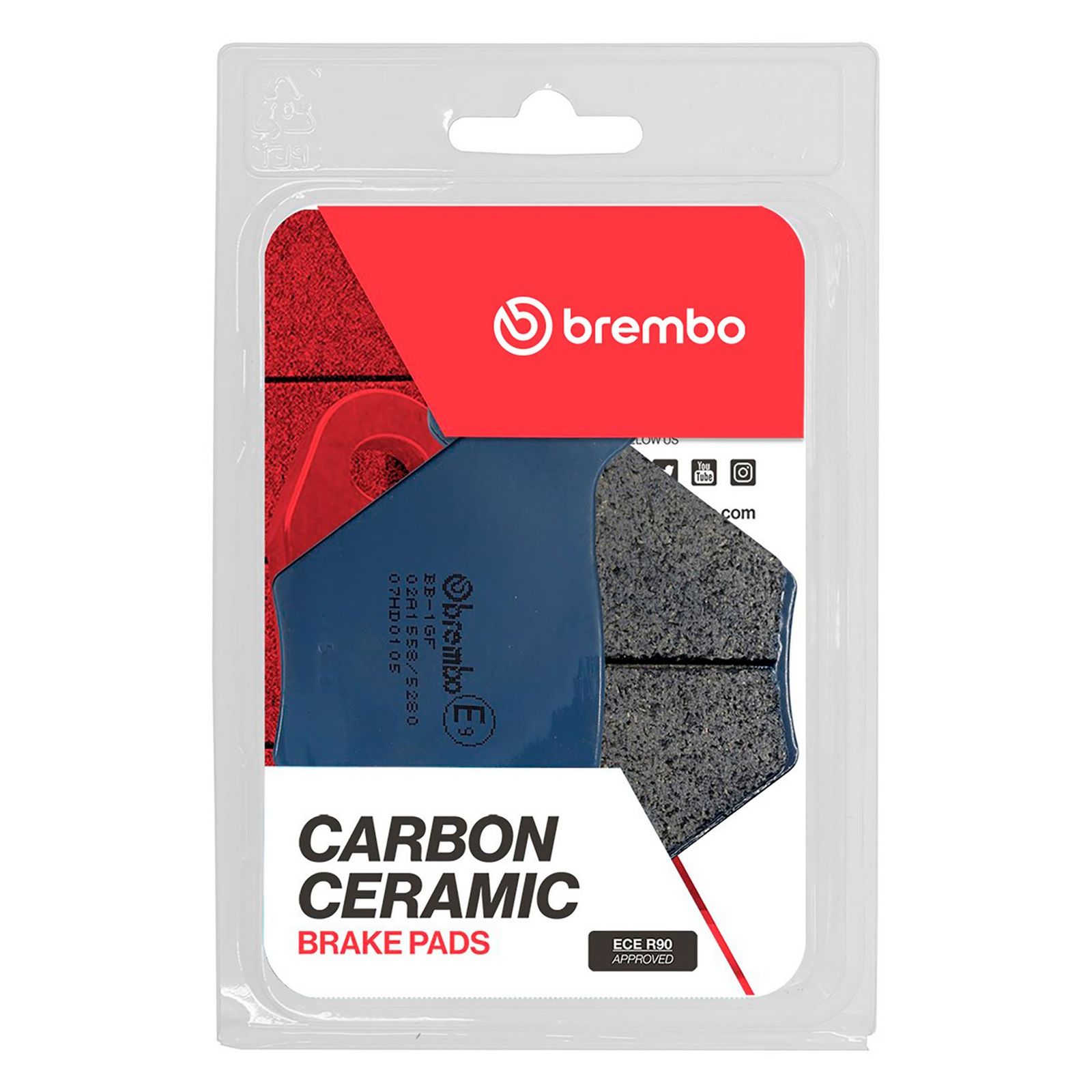 BREMBO 07HD0105 - Bremsbelagsatz, Scheibenbremse