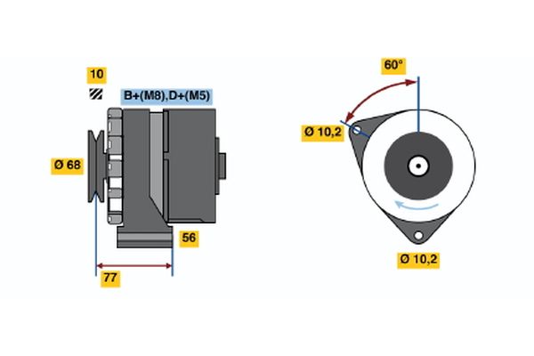 BOSCH 0 120 469 945 - Generator
