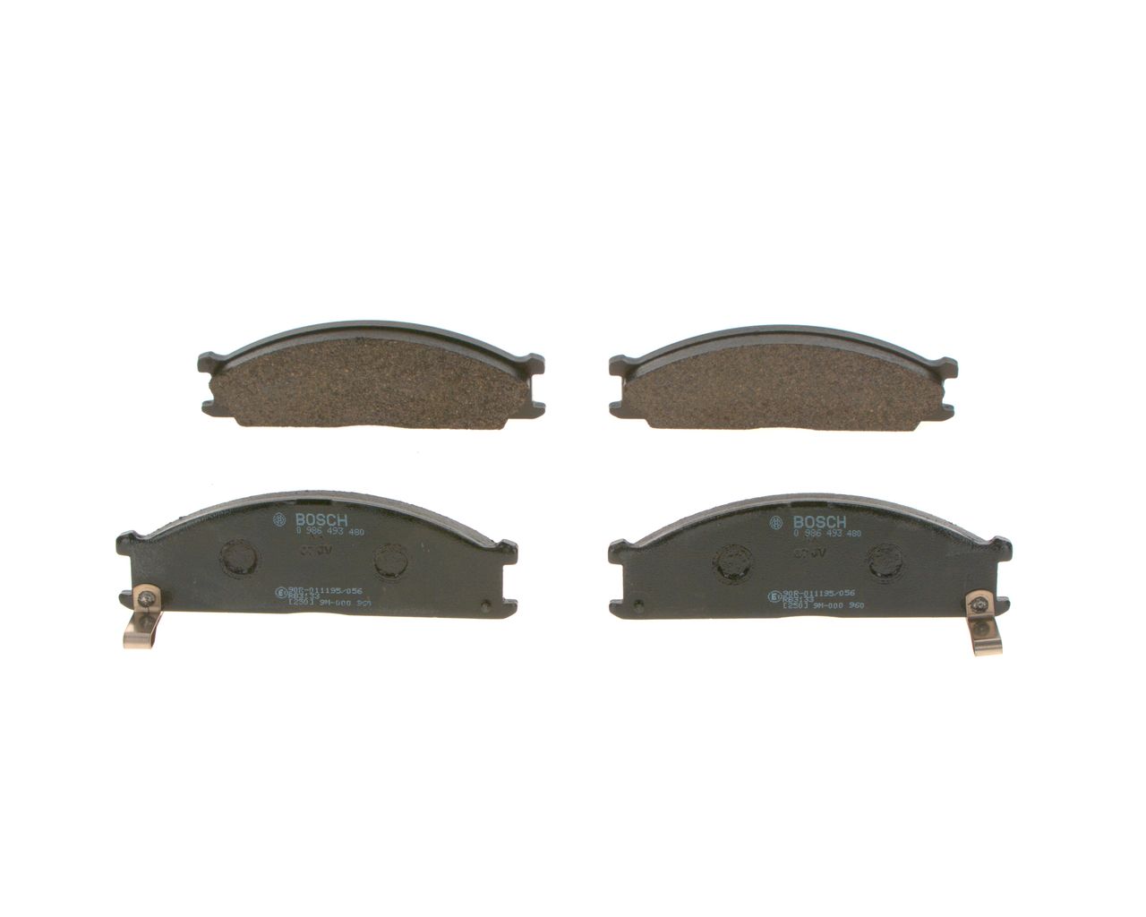 BOSCH 0 986 493 480 - Bremsbelagsatz, Scheibenbremse