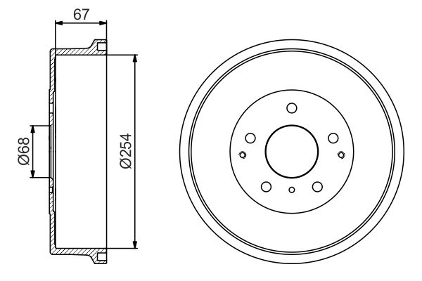 BOSCH 0 986 477 162 - Bremstrommel