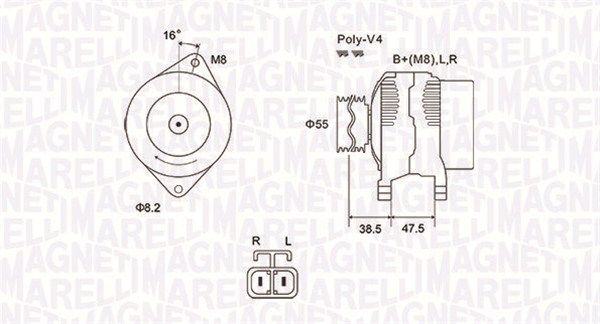 MAGNETI MARELLI 063731798010 - Generator