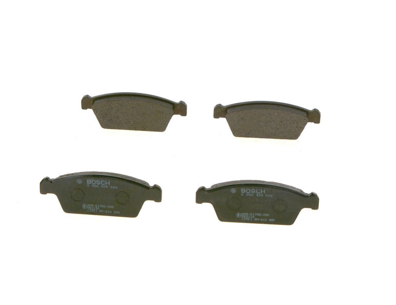 BOSCH 0 986 494 066 - Bremsbelagsatz, Scheibenbremse