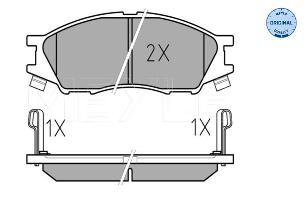 MEYLE 025 246 4815/W - Bremsbelagsatz, Scheibenbremse