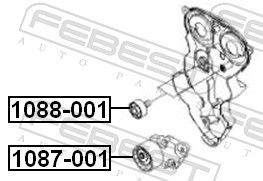 FEBEST 1087-001 - Spannrolle, Keilrippenriemen
