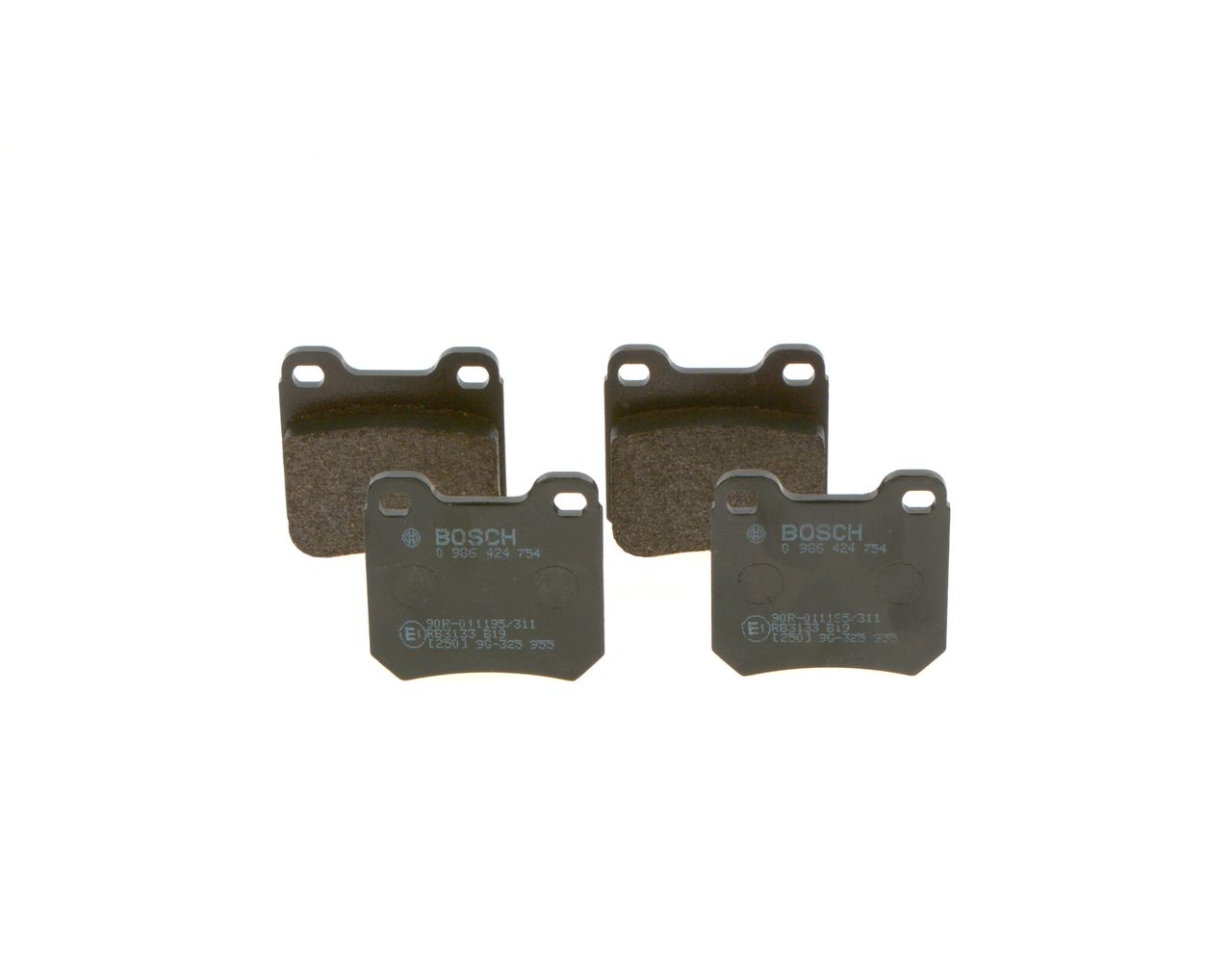 BOSCH 0 986 424 754 - Bremsbelagsatz, Scheibenbremse