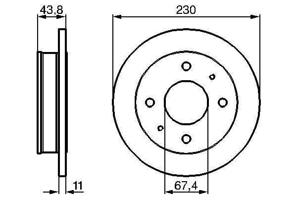 BOSCH 0 986 478 727 - Bremsscheibe