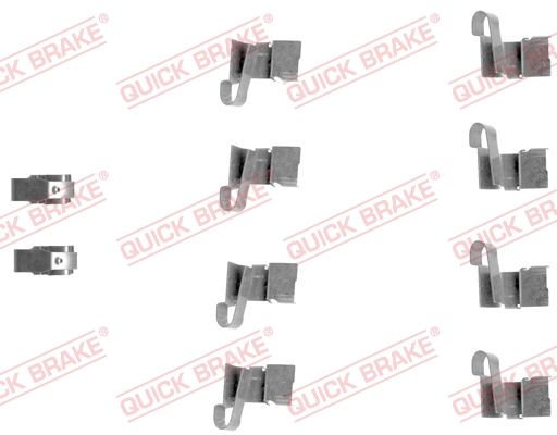 QUICK BRAKE 109-1671 - Zubehörsatz, Scheibenbremsbelag