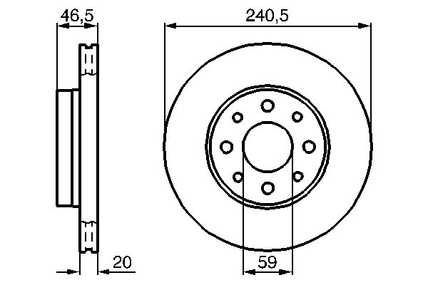 BOSCH 0 986 478 878 - Bremsscheibe
