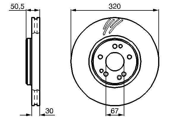 BOSCH 0 986 478 791 - Bremsscheibe