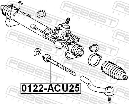 FEBEST 0122-ACU25 - Axialgelenk, Spurstange
