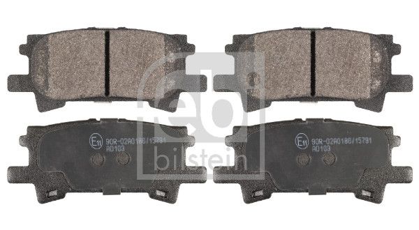 FEBI BILSTEIN 116334 - Bremsbelagsatz, Scheibenbremse