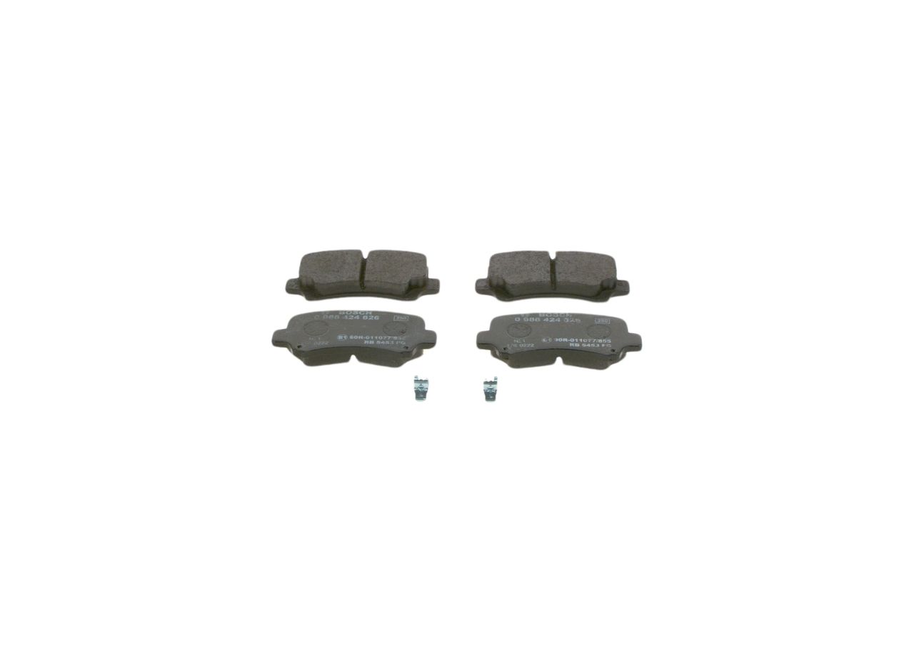 BOSCH 0 986 424 626 - Bremsbelagsatz, Scheibenbremse