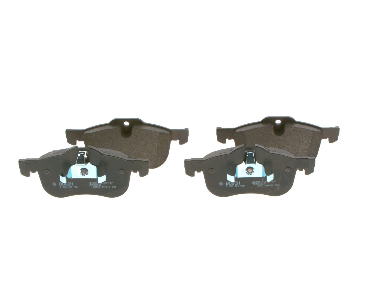 BOSCH 0 986 424 758 - Bremsbelagsatz, Scheibenbremse