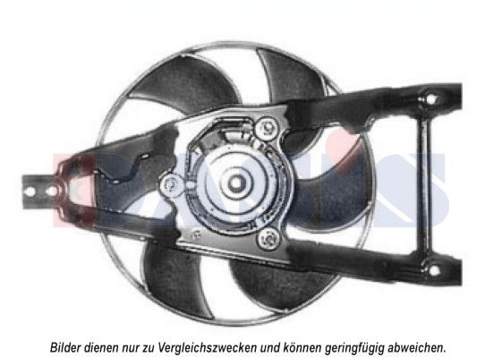 AKS DASIS 088050N - Lüfter, Motorkühlung