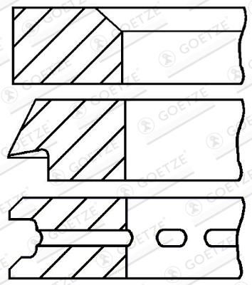 GOETZE ENGINE 08-527200-00 - Kolbenringsatz