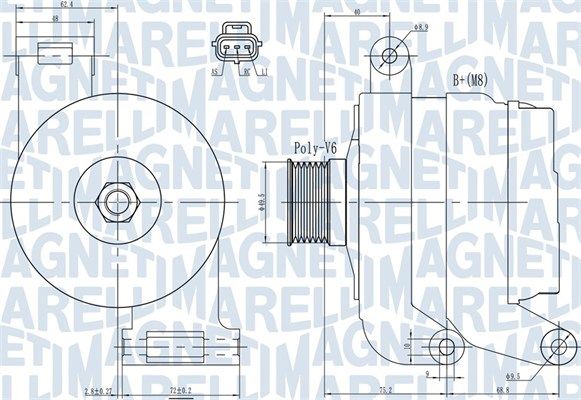 MAGNETI MARELLI 063731931010 - Generator