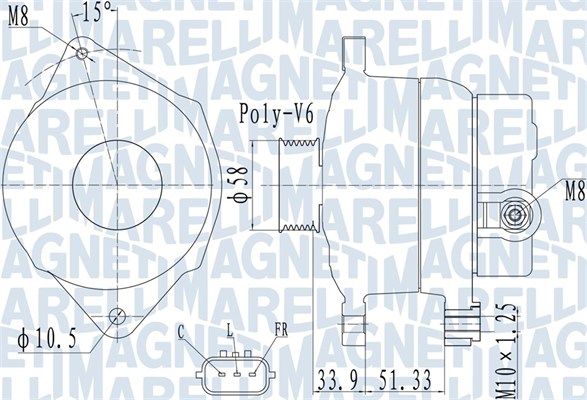 MAGNETI MARELLI 063732138010 - Generator