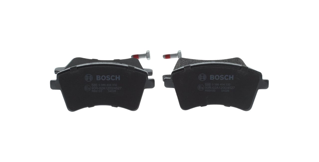 BOSCH 0 986 494 332 - Bremsbelagsatz, Scheibenbremse