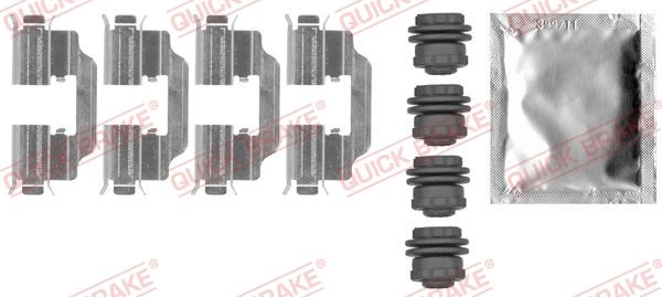 QUICK BRAKE 109-0012 - Zubehörsatz, Scheibenbremsbelag