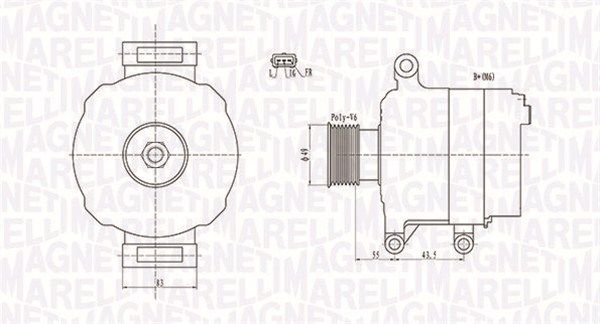 MAGNETI MARELLI 063731869010 - Generator