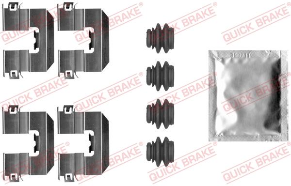QUICK BRAKE 109-0080 - Zubehörsatz, Scheibenbremsbelag