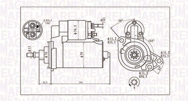 MAGNETI MARELLI 063720295010 - Starter