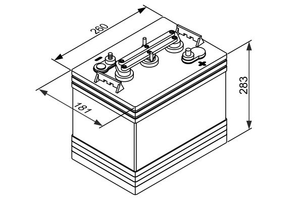 BOSCH 0 092 L50 G20 - Starterbatterie