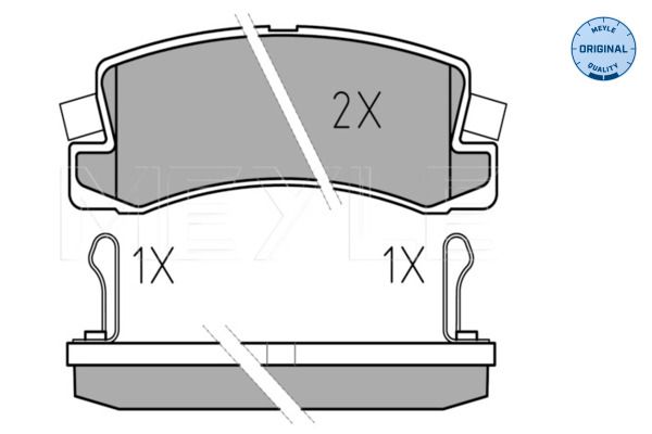 MEYLE 025 218 3315/W - Bremsbelagsatz, Scheibenbremse
