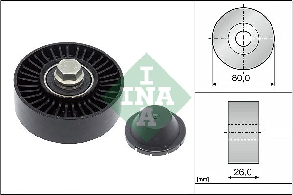 Schaeffler INA 532 0512 10 - Umlenk-/Führungsrolle, Keilrippenriemen