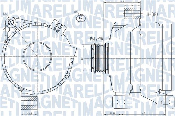 MAGNETI MARELLI 063731968010 - Generator