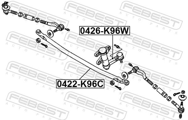 FEBEST 0426-K96W - Lenkstockhebel