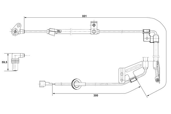 BOSCH 0 265 001 273 - Sensor, Raddrehzahl