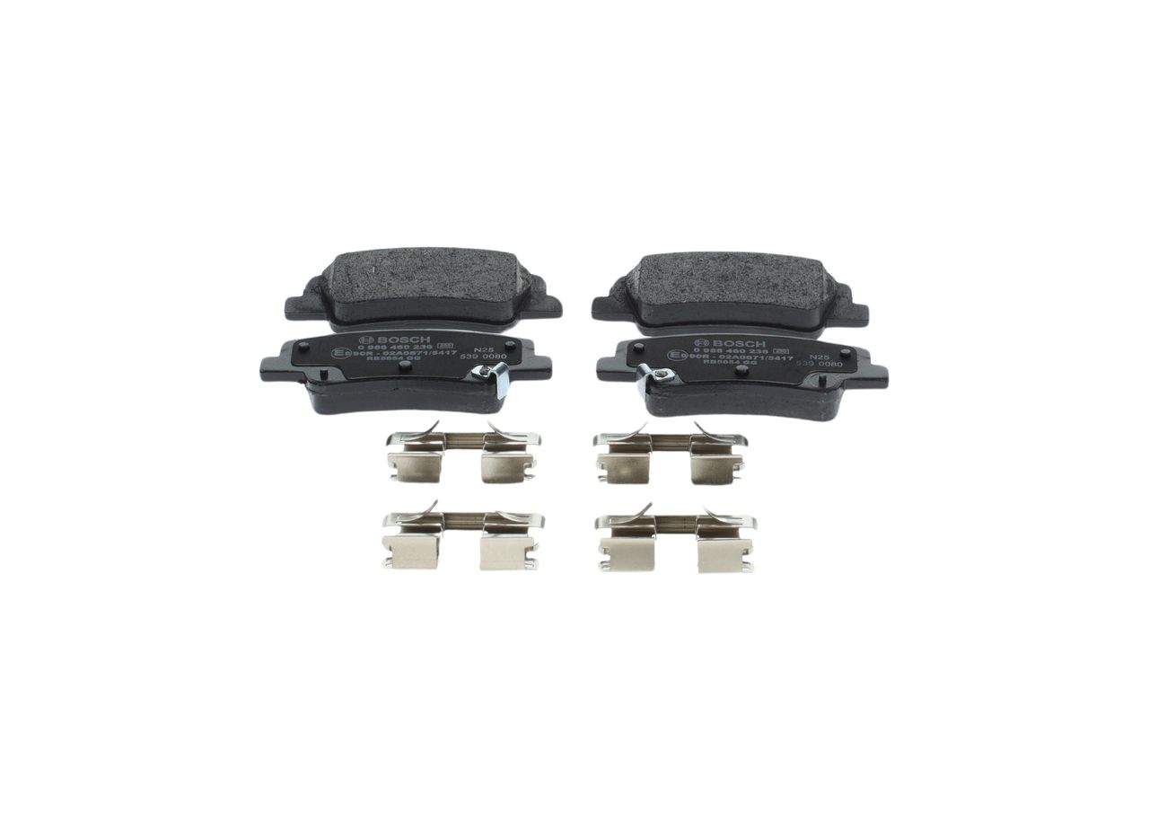 BOSCH 0 986 460 236 - Bremsbelagsatz, Scheibenbremse