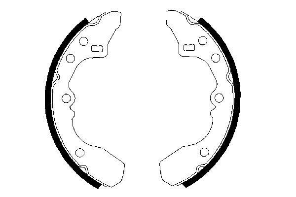 BOSCH 0 986 487 282 - Bremsbackensatz