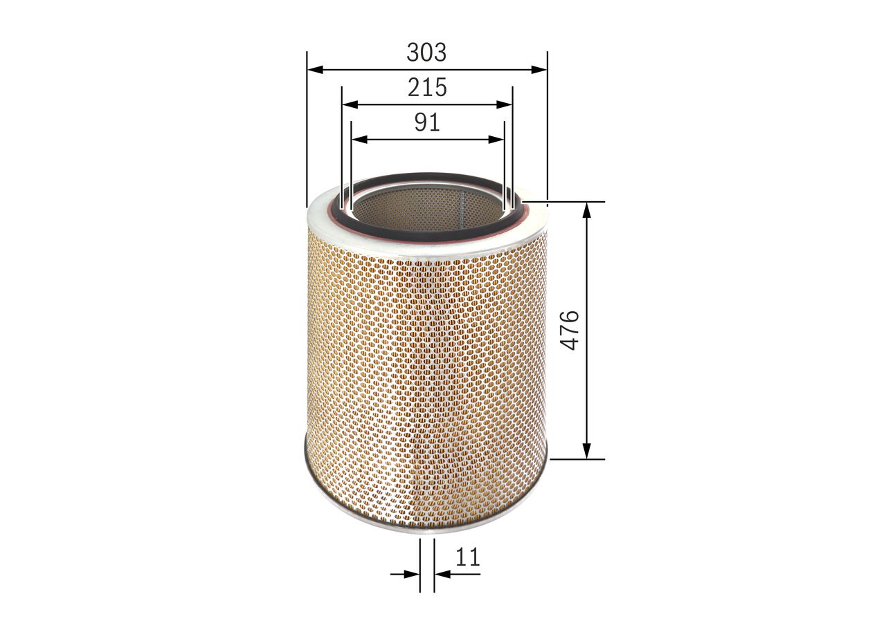 BOSCH 1 457 429 899 - Luftfilter