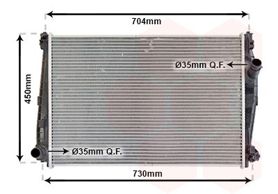 VAN WEZEL 01002101 - Kühler, Motorkühlung
