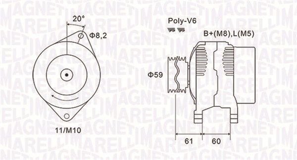 MAGNETI MARELLI 063731643010 - Generator