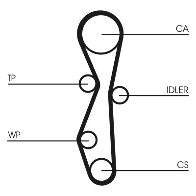 CONTINENTAL CTAM CT1140WP2 - Wasserpumpe + Zahnriemensatz