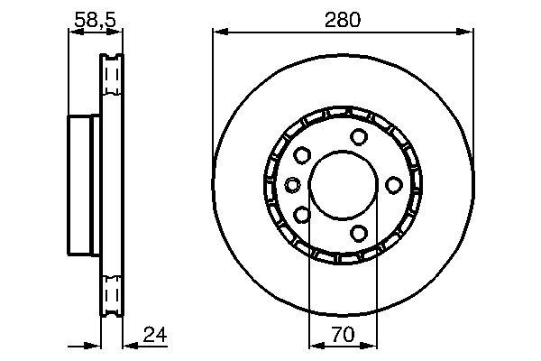 BOSCH 0 986 478 326 - Bremsscheibe