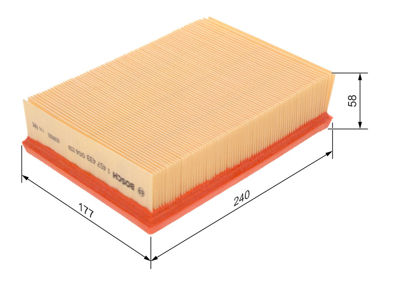 BOSCH 1 457 433 004 - Luftfilter