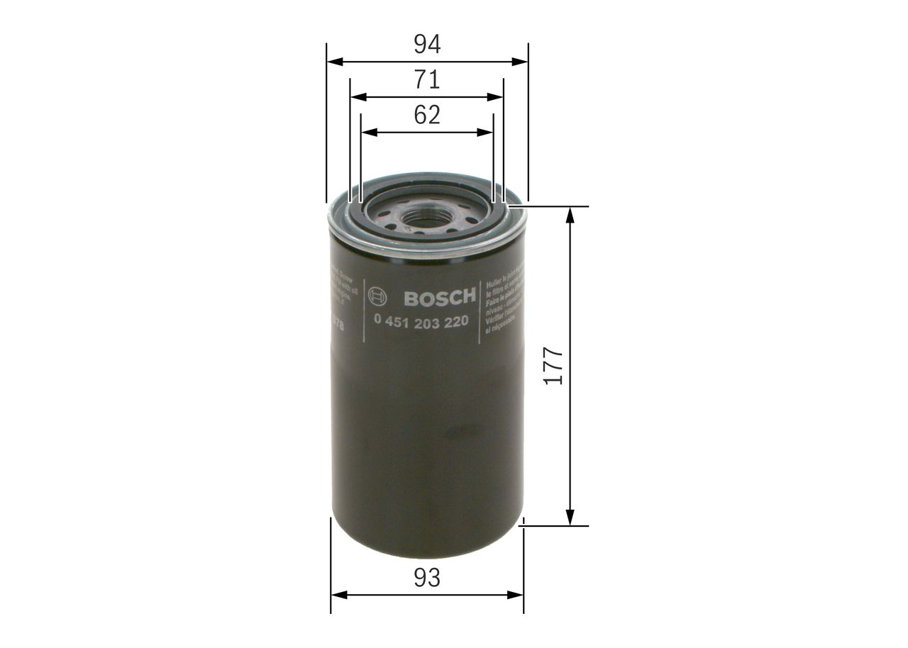 BOSCH 0 451 203 220 - Ölfilter