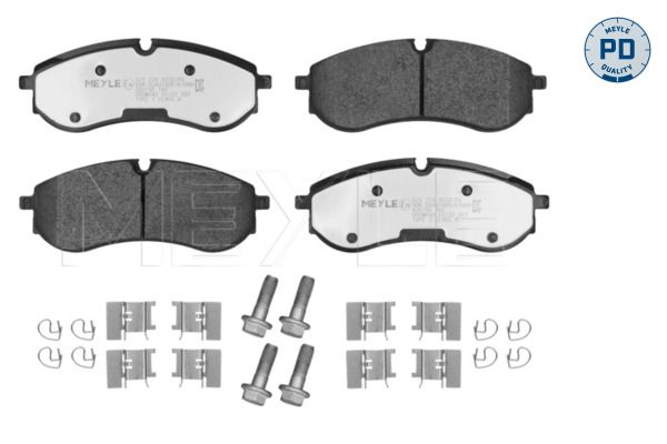 MEYLE 025 224 9220/PD - Bremsbelagsatz, Scheibenbremse