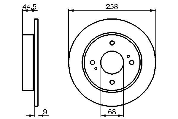 BOSCH 0 986 478 284 - Bremsscheibe