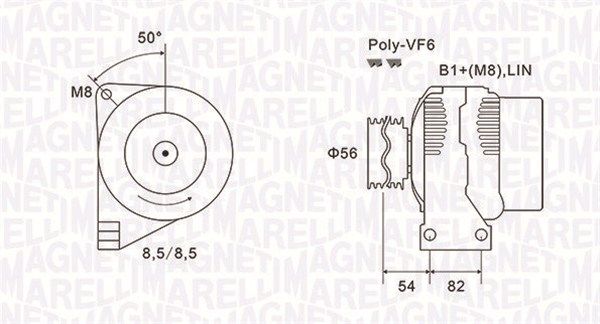 MAGNETI MARELLI 063732028010 - Generator