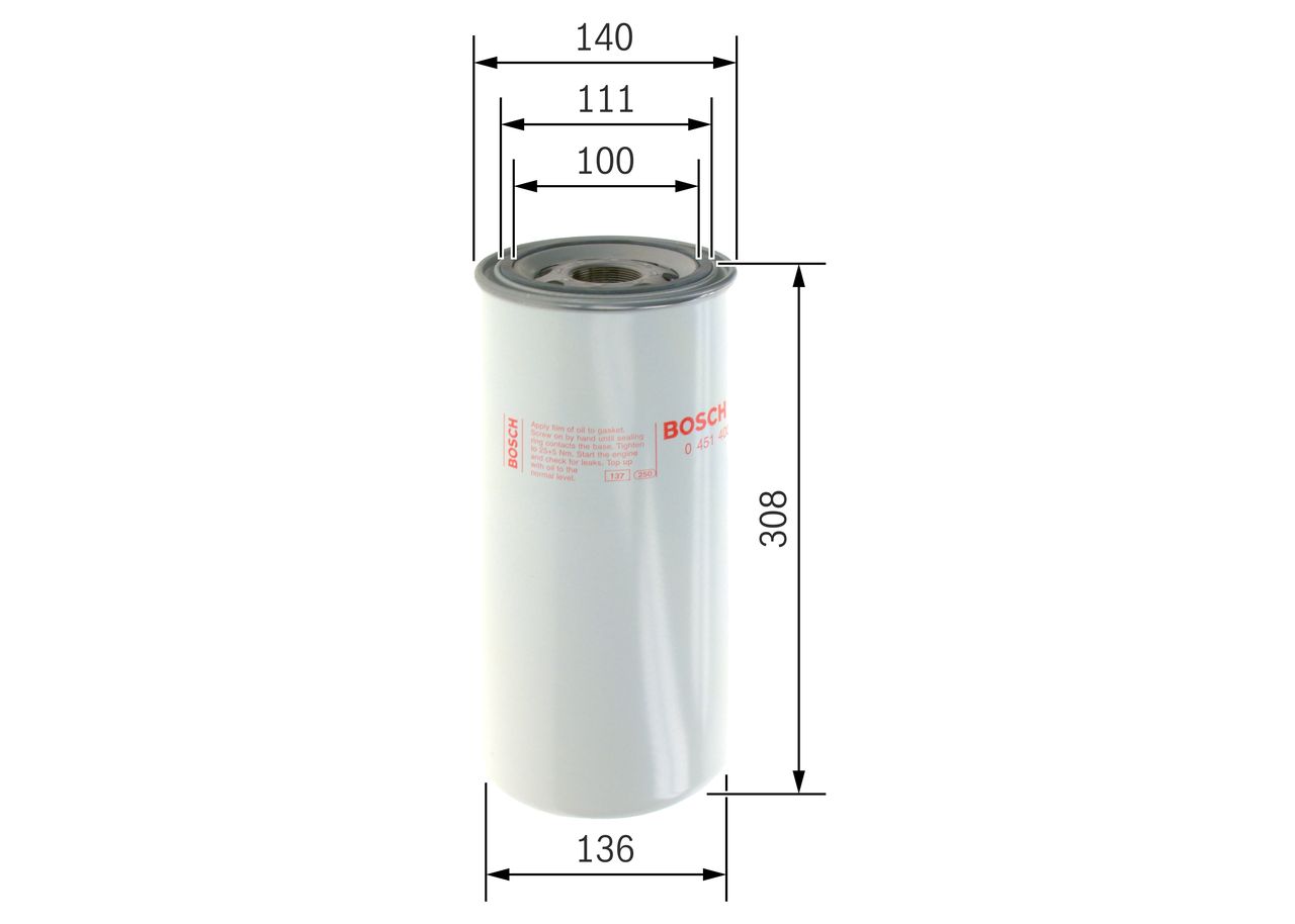 BOSCH 0 451 403 208 - Ölfilter