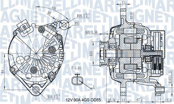 MAGNETI MARELLI 063731725010 - Generator