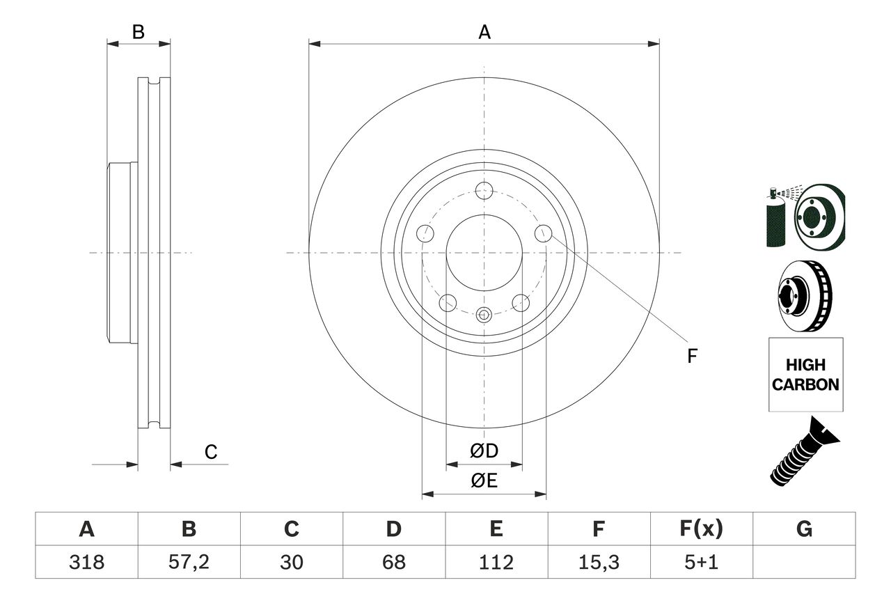 BOSCH 0 986 479 E49 - Bremsscheibe