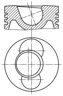 MAHLE 101 59 00 - Kolben
